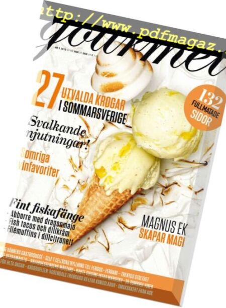 Gourmet Sverige – juli 2015 Cover