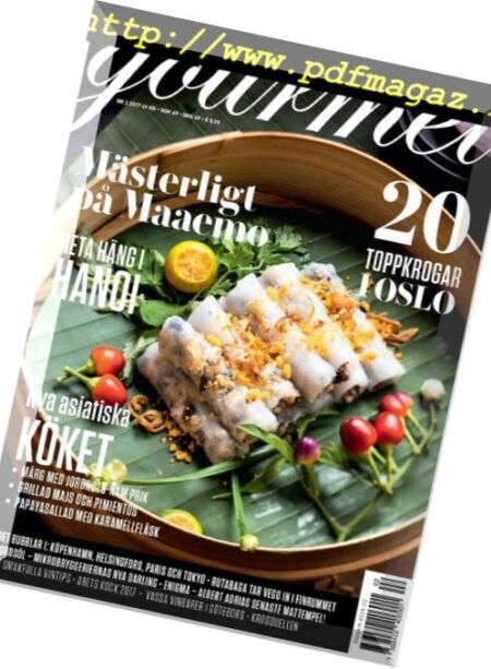Gourmet Sverige – mars 2017 Cover