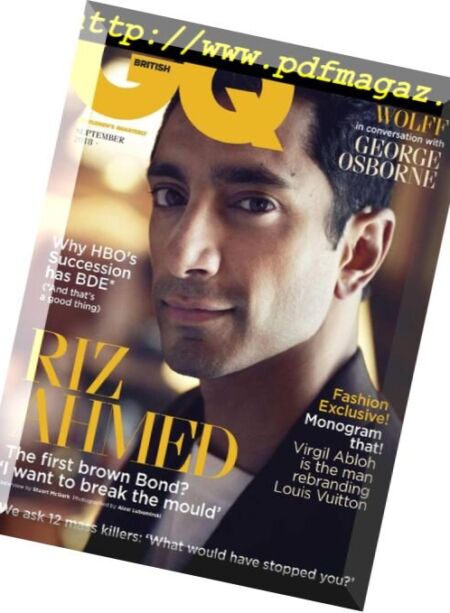 GQ UK – September 2018 Cover