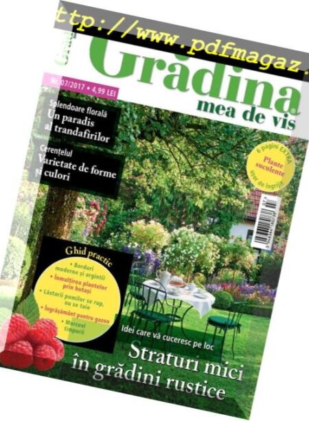 Gradina mea de vis – iulie 2017 Cover