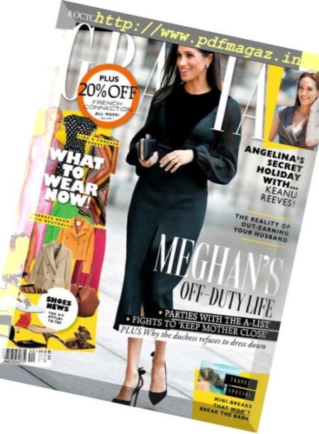 Grazia UK – 14 October 2018 Cover