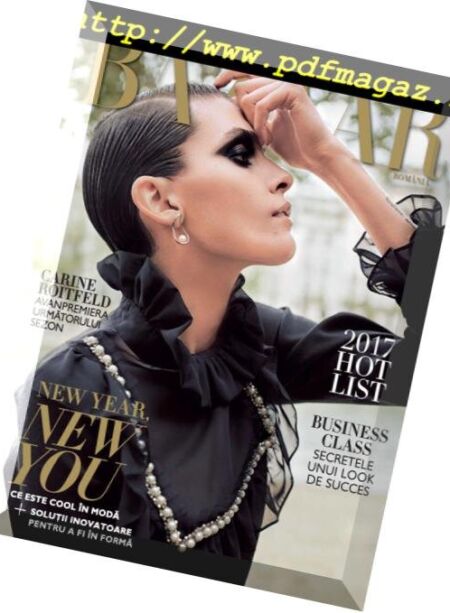 Harper’s Bazaar Romania – ianuarie 2017 Cover