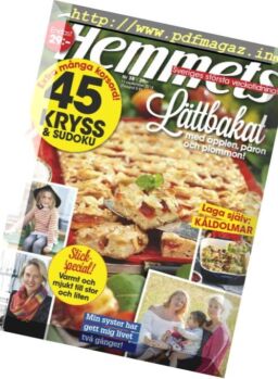 Hemmets Veckotidning – 11 september 2018