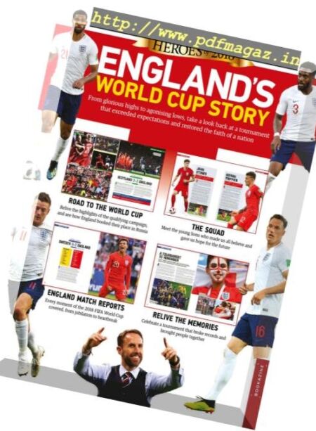 Heroes of 2018 England’s World Cup Story – August 2018 Cover
