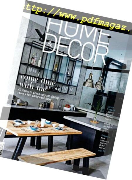 Home & Decor Singapore – November 2016 Cover