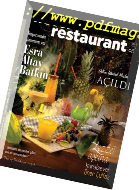 Hotel Restaurant & Hi-Tech – Agustos 2018 Cover