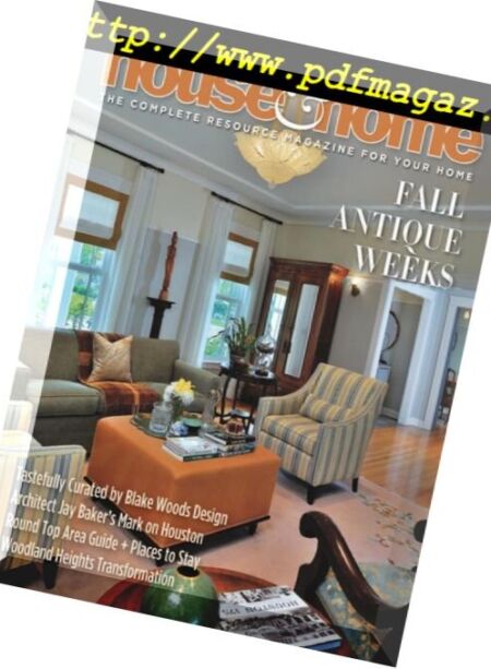 Houston House & Home – August 2018 Cover