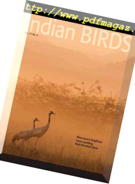 Indian Birds – June 2016 Cover