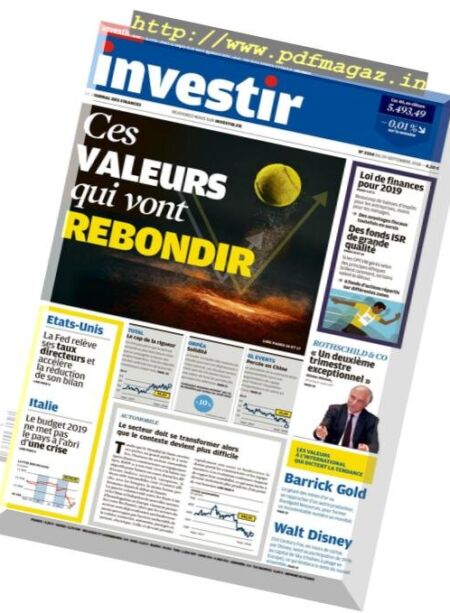 Investir – 29 Septembre 2018 Cover