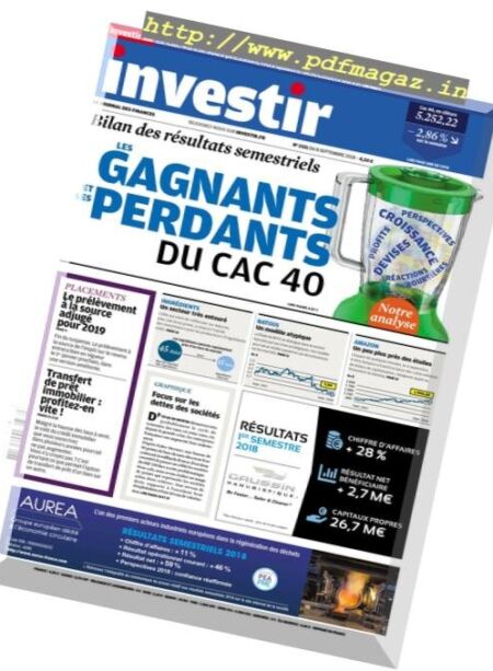 Investir – 8 Septembre 2018 Cover