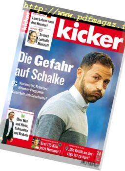 Kicker – 10 September 2018