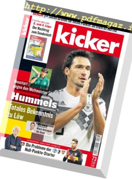 Kicker – 6 September 2018 Cover