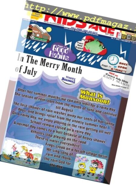 Kids Age – July 2016 Cover