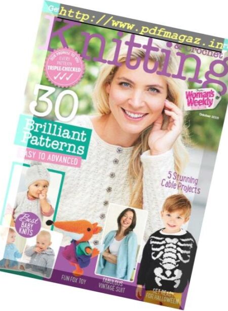 Knitting & Crochet from Woman’s Weekly – October 2018 Cover