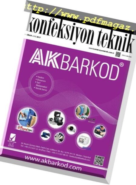 Konfeksiyon Teknik – Haziran 2017 Cover