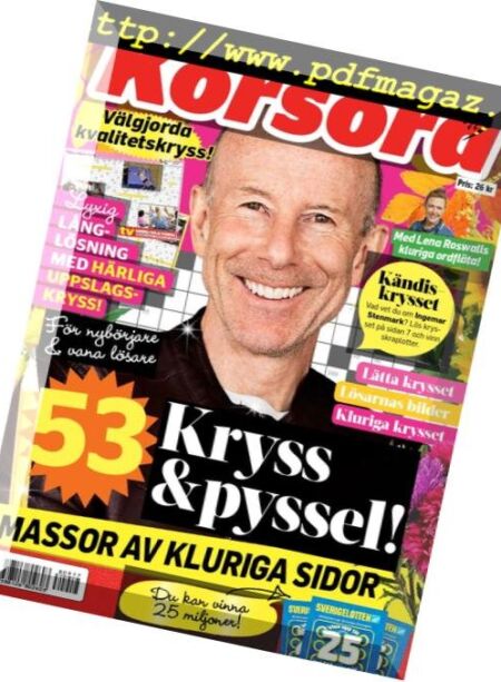 Korsord – 17 september 2018 Cover