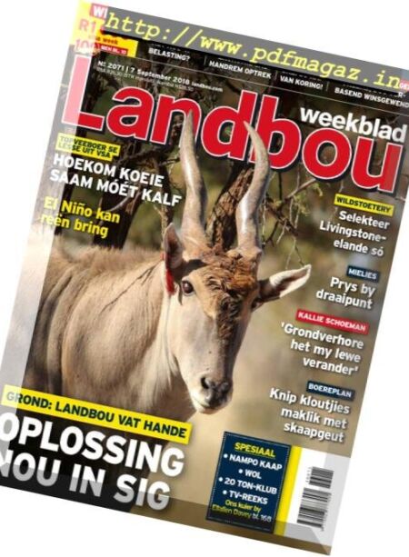 Landbouweekblad – 07 September 2018 Cover