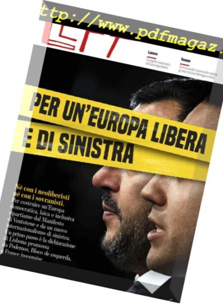 Left – 25 Maggio 2018 Cover
