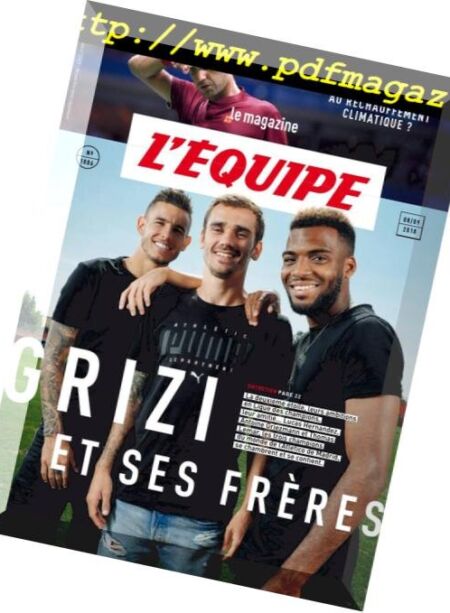 L’Equipe Magazine – 8 Septembre 2018 Cover
