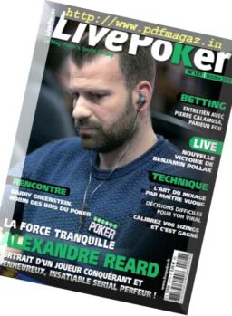 Live Poker – Octobre 2018