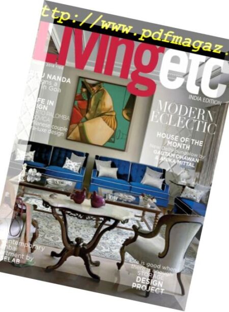 Living Etc India – August 2018 Cover