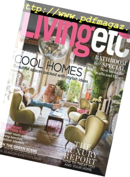 Living Etc UK – April 2016 Cover