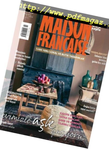 Maison Francaise – Kasim 2016 Cover