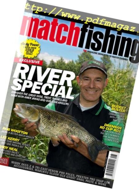 Match Fishing – August 2015 Cover