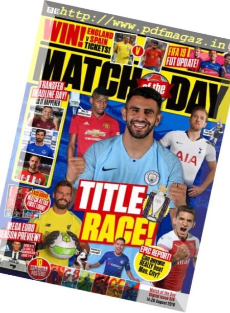 Match of the Day – 14 August 2018 Cover