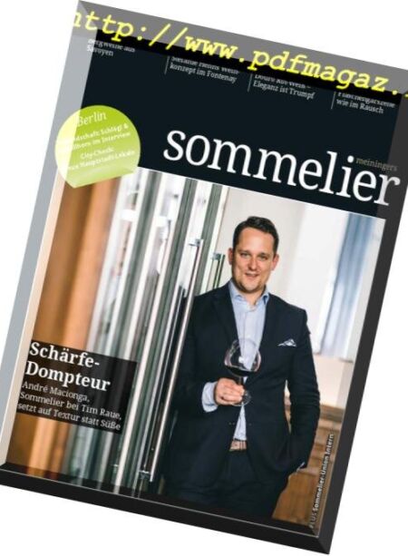 Meiningers Sommelier – Nr.3, 2018 Cover