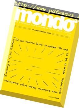 Mondo-arc India – March 15, 2016