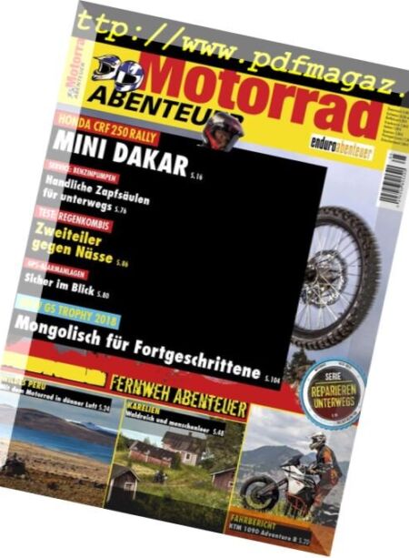 Motorrad Abenteuer – September-Oktober 2018 Cover