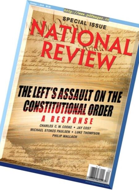 National Review – 1 October 2018 Cover