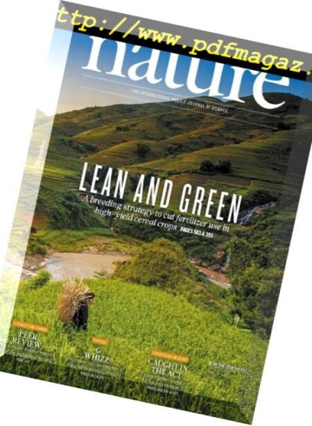 Nature magazine – 30 August 2018 Cover