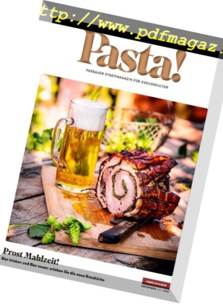 Pasta! – September 2018 Cover
