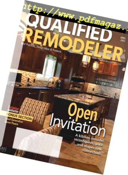 Qualified Remodeler Magazine – April 2013 Cover