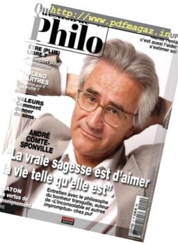 Question de Philosophie – Septembre-Novembre 2018