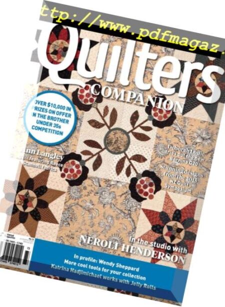 Quilters Companion – May 2015 Cover