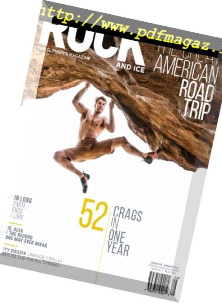 Rock and Ice – August 2016 Cover