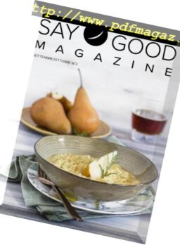 Say Good – Settembre-Ottobre 2018