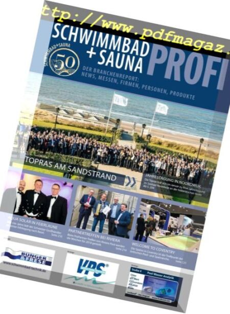 Schwimmbad & Sauna – Marz-April 2018 Cover