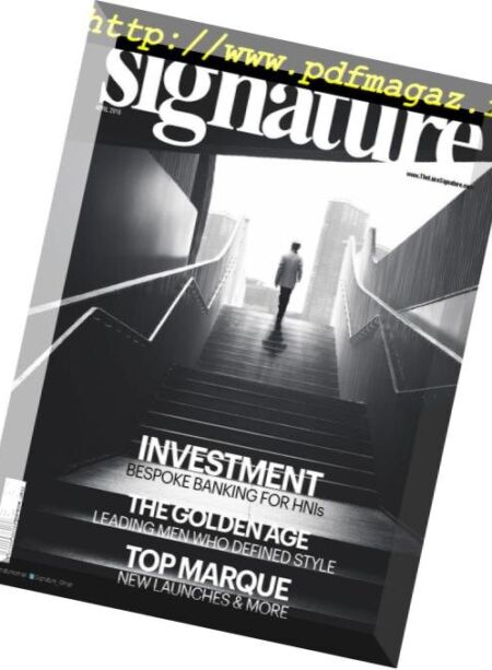 Signature – April 2016 Cover