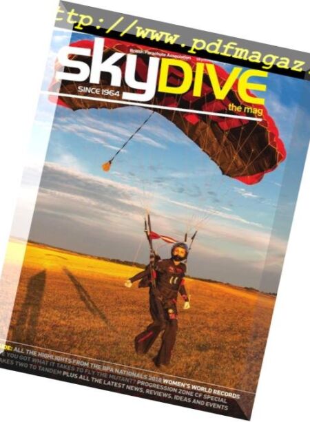 Skydive – September 2018 Cover
