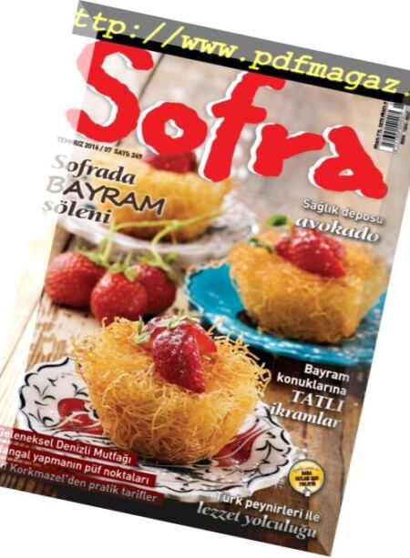 Sofra – Temmuz 2016 Cover