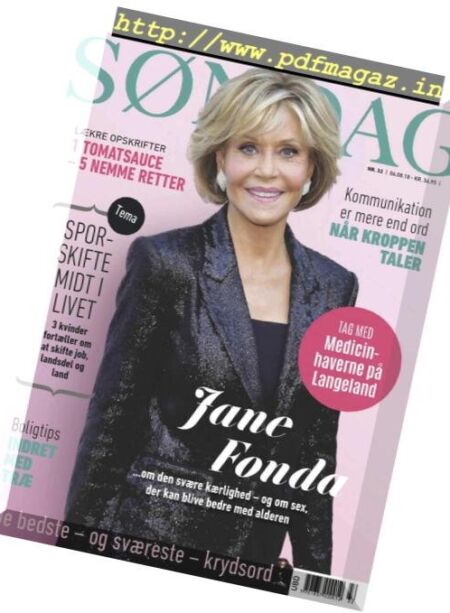 Sondag – 06. august 2018 Cover