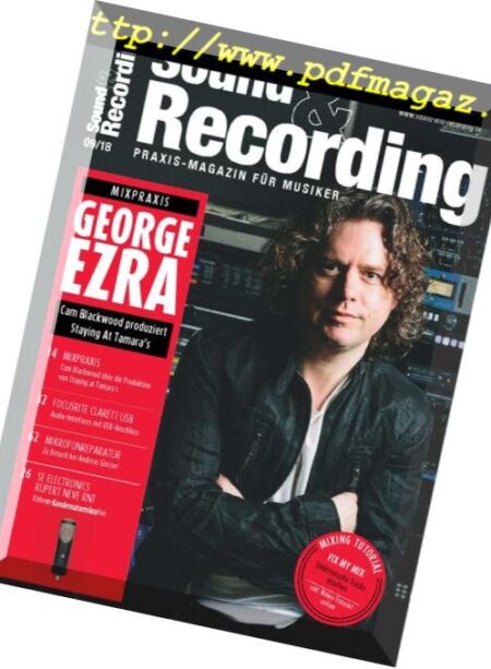 Sound & Recording – August 2018 Cover