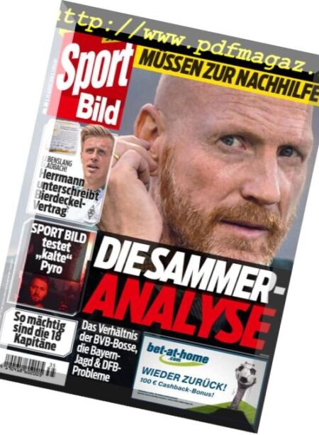Sport Bild – 29 August 2018 Cover
