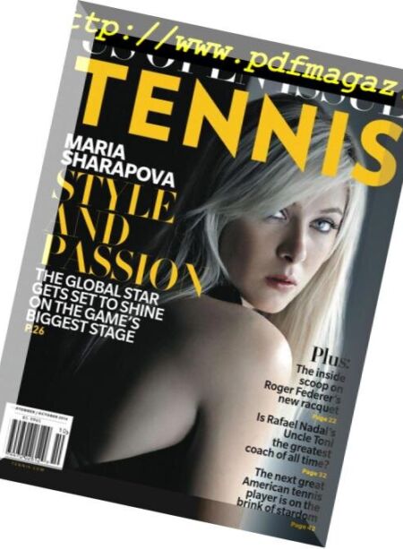 Tennis Magazine USA – August-September 2014 Cover
