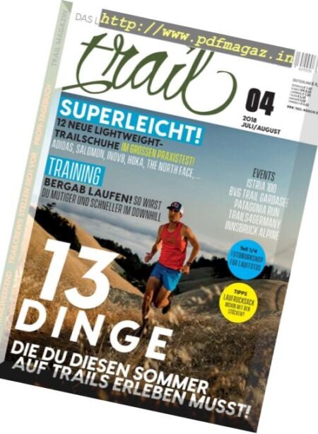 Trail Magazin – Juli-August 2018 Cover