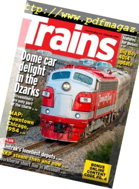 Trains – September 2018 Cover